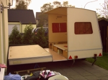 Halb aufgebauter Rapido Confort